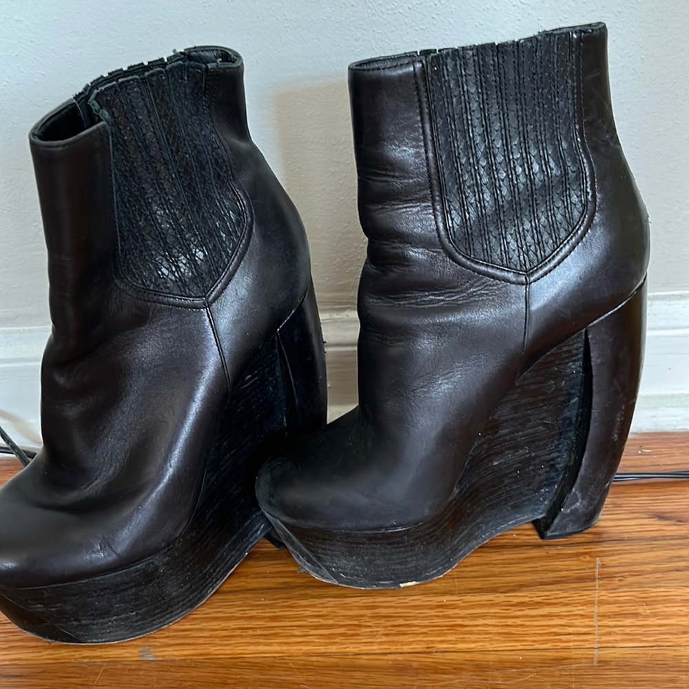 Rachel Zoe platform boots.